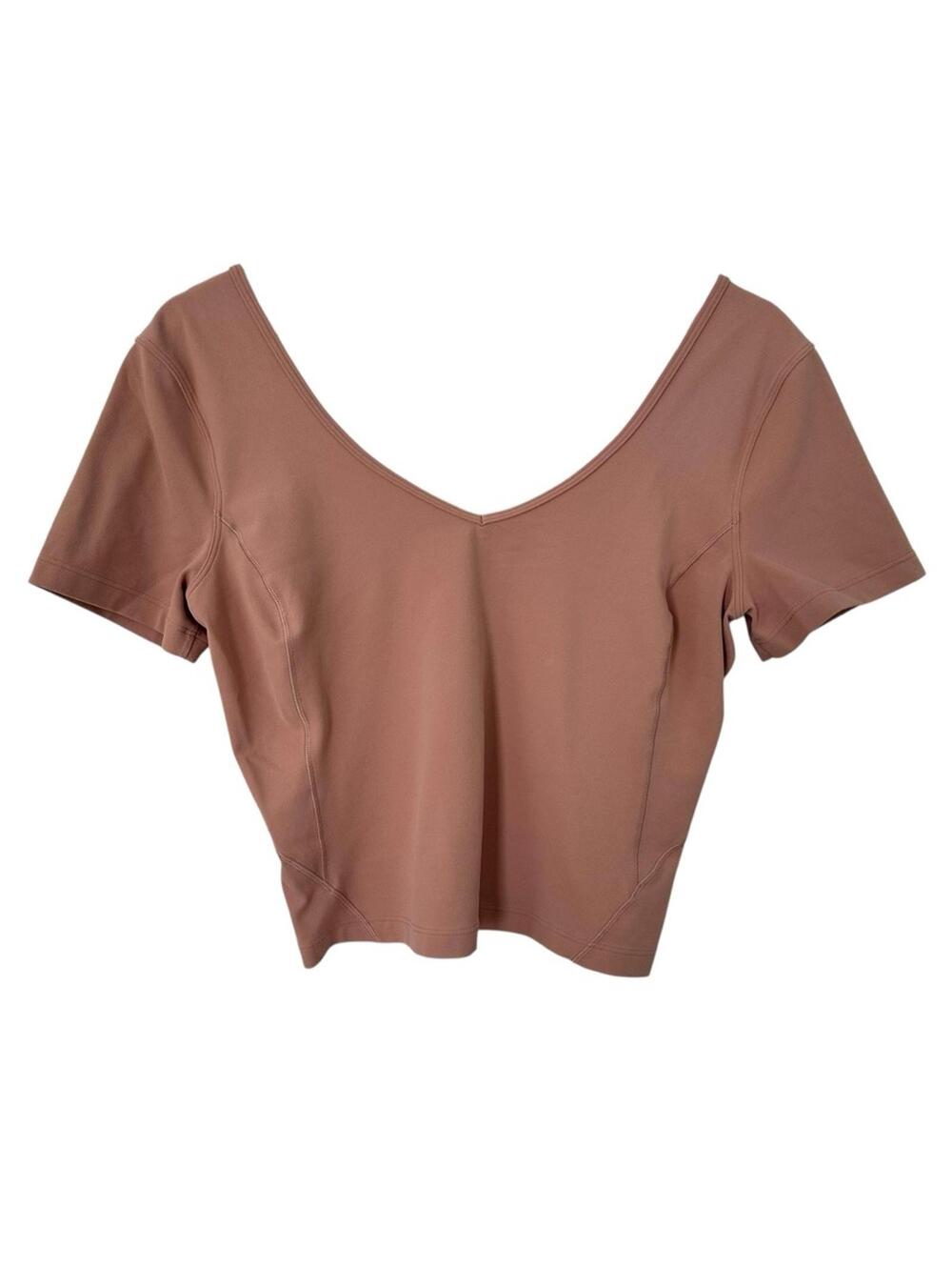 LULULEMON ALIGN SHORT SLEEVE TOP SIZE 12/14